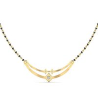 Divine Solitaires Contemporary Solitaire Diamond Mangalsutra Tanmaniya For Her MF3020 (Chain Not Included) | Diamond 0.21 Carats | J Colour | SI2 Clarity, 18kt Gold mount appx 1.90 gms - Image 4