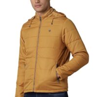 Louis Philippe Men Casual Khaki Solid Jackets - Image 2