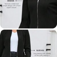 GRECIILOOKS Polycotton Jacket For Women | Women's Jacket | Long Jacket For Women | Jacket Tops For Women | Oversized Jacket For Standard Length Women - Image 5