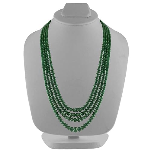 Sri Jagdamba Pearls Dealer Old Classic Emerald Necklace for Women