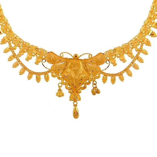 P.C. Chandra Jewellers 22k (916) Yellow Gold Necklace for Women – 11.54 Grams