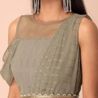 Indya Women's Georgette Regular Kurta - Image 4