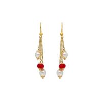 Sri Jagdamba Pearls Dealer 22k (916) Yellow Gold and Ruby Jewellery Set - Image 2