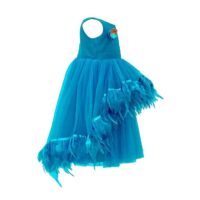 YAKSI DEEPTHI REDDY Blue Tulle High low party gown for Girls - Image 2