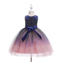 Glamulice Lace Girls Wedding Dress Embroidered Flower Princess Sparkle Tulle Birthday Party Dresses - Image 3