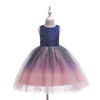 Glamulice Lace Girls Wedding Dress Embroidered Flower Princess Sparkle Tulle Birthday Party Dresses - Image 4